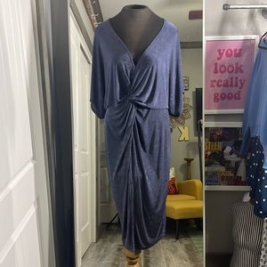 Karlie stretchy front slit dress Size: Medium NWOT